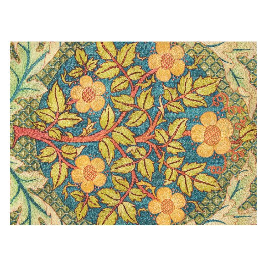 William Morris Rose Wreath: Klassische Künste und  Tischdecke (Vorderseite (Horizontal))