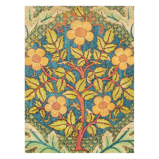 William Morris Rose Wreath: Klassische Künste und  Tischdecke (Vorderseite)