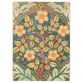 William Morris Rose Wreath Klemmbrett (Rückseite)