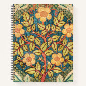 William Morris Rose Wreath Notizblock (Vorderseite)