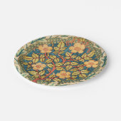 William Morris Rose Wreath  Pappteller (Schrägansicht)