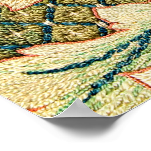 William Morris Rose Wreath Poster (Ecke)