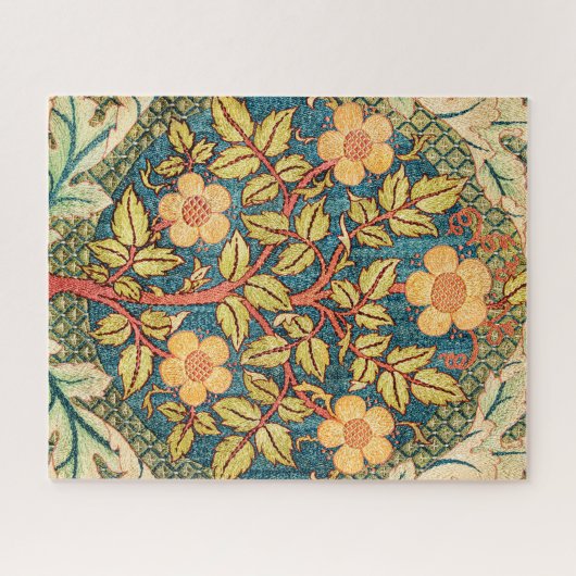 William Morris Rose Wreath Puzzle (Horizontal)