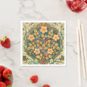 William Morris Rose Wreath Serviette (Beispiel)