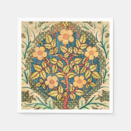 William Morris Rose Wreath Serviette (Vorderseite)