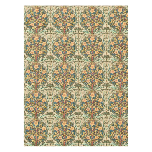 William Morris Rose Wreath Tischdecke (Vorderseite)