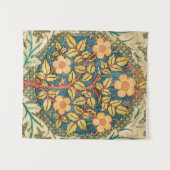 William Morris Rose Wreath Wandteppich (Vorderseite (Horizontal))