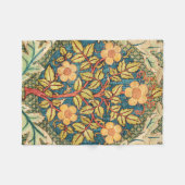 William Morris Rose Wreath (Zoomed) Throw Blanket Fleecedecke (Vorderseite (Horizontal))