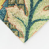 William Morris Rose Wreath (Zoomed) Throw Blanket Fleecedecke (Ecke)