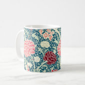 William Morris Roségold Grün Blau Blumenmuster Kaffeetasse (Vorderseite Links)