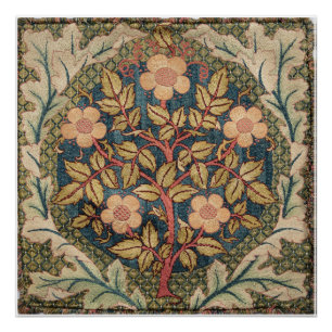 William Morris Rosenkranz alte blühende Rose Poster