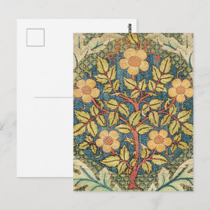 William Morris Rosenkranz Vintage-Blumenkunst Postkarte