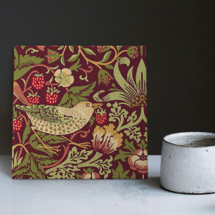 William Morris rote Erdbeerdieb Keramikfliese