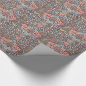 William Morris rotes Wanddesign Geschenkpapier (Ecke)