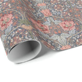 William Morris rotes Wanddesign Geschenkpapier (Rolleneckpunkt)