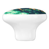 William Morris-Rotwild durch einen Keramikknauf (Seitenansicht)