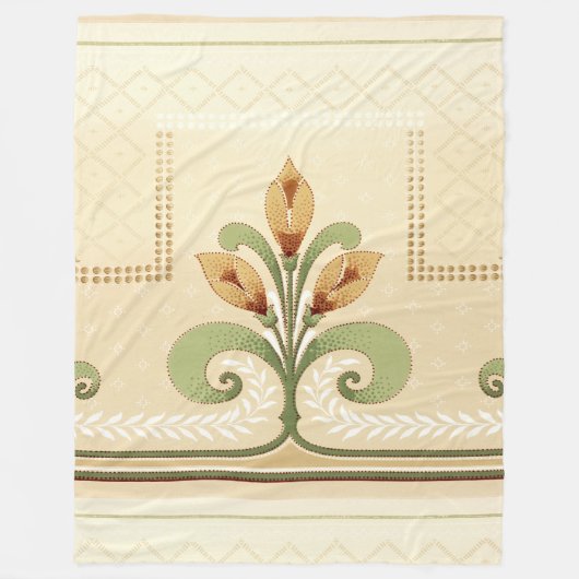 William Morris Row von Lilies Fleecedecke (Vorderseite)