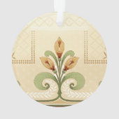 William Morris Row von Lilies Ornament (Rückseite)