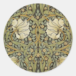 William Morris Runder Aufkleber