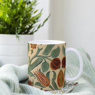 William Morris Sage Grüner Rost und Cream Floral Kaffeetasse