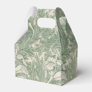 William Morris Sage Grünes Tulpenmuster: Vintage Geschenkschachtel
