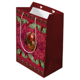 William * Morris Santa Burgundy Mittlere Geschenktüte
