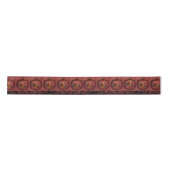 William * Morris Santa Claus Burgundy Satinband (Vorderseite)
