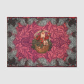 William * Morris Santa Spruce Rich Cherry Seidenpapier (Vorderseite)