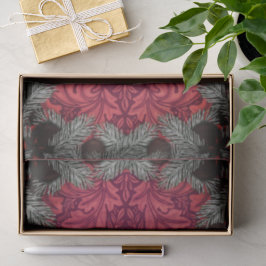 William * Morris Santa Spruce Rich Cherry Seidenpapier