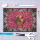 William * Morris Santa Spruce Rich Cherry Seidenpapier (Handwerk)