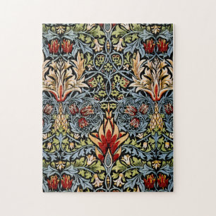William Morris Schlangenhaupt-Blumenmuster Puzzle