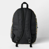William Morris Schlangenkopf-Blumenmuster Bedruckter Rucksack (Rückseite)