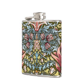 William Morris Schlangenkopf-Blumenmuster Flachmann (Links)