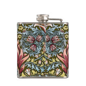 William Morris Schlangenkopf-Blumenmuster Flachmann (Rückseite)