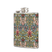 William Morris Schlangenkopf-Blumenmuster Flachmann (Links)