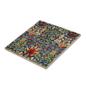 William Morris Schlangenkopf-Blumenmuster Fliese (Seite)