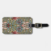 William Morris Schlangenkopf-Blumenmuster Gepäckanhänger (Vorderseite horizontal)