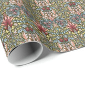 William Morris Schlangenkopf-Blumenmuster Geschenkpapier (Rolleneckpunkt)
