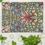 William Morris Schlangenkopf-Blumenmuster Geschirrtuch (Gefaltet)