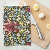 William Morris Schlangenkopf-Blumenmuster Geschirrtuch (Viertel Falte)