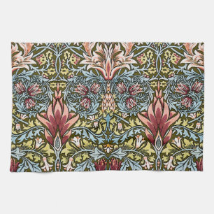 William Morris Schlangenkopf-Blumenmuster Geschirrtuch