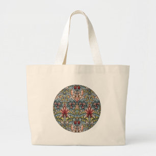 William Morris Schlangenkopf-Blumenmuster Jumbo Stoffbeutel