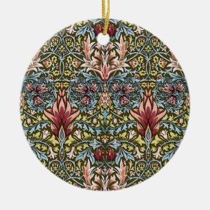 William Morris Schlangenkopf-Blumenmuster Keramikornament