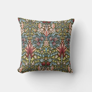 William Morris Schlangenkopf-Blumenmuster Kissen