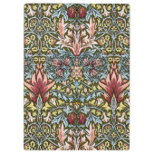 William Morris Schlangenkopf-Blumenmuster Klemmbrett (Rückseite)