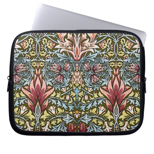 William Morris Schlangenkopf-Blumenmuster Laptopschutzhülle (Vorderseite)