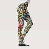 William Morris Schlangenkopf-Blumenmuster Leggings (Rechts)