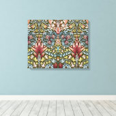 William Morris Schlangenkopf-Blumenmuster Leinwanddruck (Insitu (Holzboden))