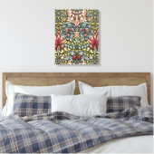 William Morris Schlangenkopf-Blumenmuster Leinwanddruck (Insitu (Schlafzimmer))