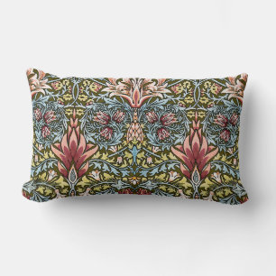 William Morris Schlangenkopf-Blumenmuster Lendenkissen
